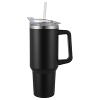 Bouteille d'eau isotherme en acier inoxydable de 40 oz de 1ère génération avec poignée, grande capacité, pour utilisation en voiture, transfrontalière