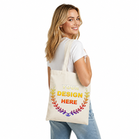 Sacs fourre-tout en toile de coton personnalisés avec impression de logo pour les événements promotionnels et l'emballage de marques, réutilisables pour le shopping