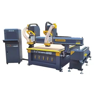 Double Spindles Rotary Axis 1530 2030 3d Cnc Wood Carving Machine ATC 4 Axis Cnc Router 1325 Wood Router