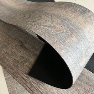 Plancher hybride en vinyle PVC recyclé noir et vert à clic LVT à bas prix, décoration intérieure, plancher en bois massif - Product Image 1