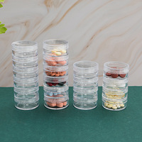 Boîte à pilules portable PC, qualité alimentaire, étanche à l'humidité, design moderne brillant, multifonction, mini-séparateur hebdomadaire pour médicaments et capsules