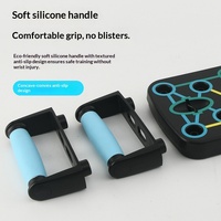 Planche de pompes mécanique pliable multifonction en plastique pour l'entraînement des muscles pectoraux unisexe à domicile, équipement de fitness intérieur