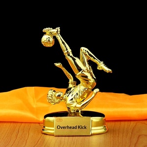 Trophée de football en métal gravé durable pour le prix <span class=keywords><strong>du</strong></span> Meilleur Butteur de Ronaldo et le Prix <span class=keywords><strong>du</strong></span> Globe d'Or, modèle de collection pour le commerce international - Product Image 4