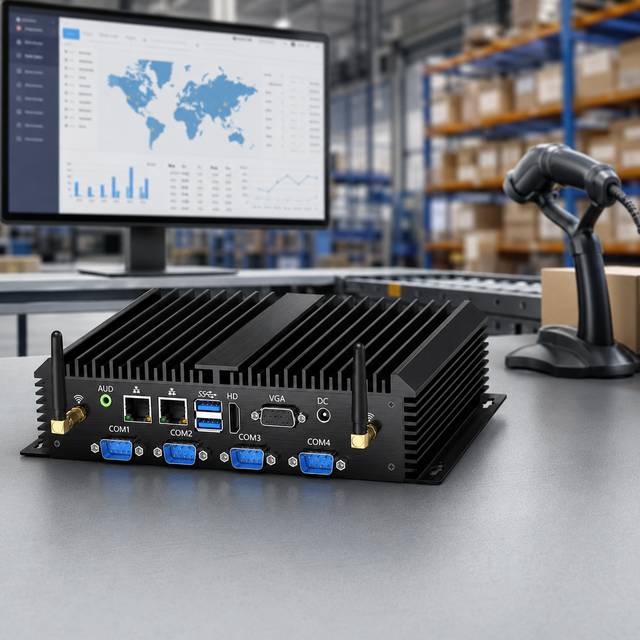 Fanless Industrial Mini PC Mini Computer Industrial PC Intel Core I7 DDR3 SATA MSATA Dual Display for Control System OEM/ODM