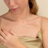 Milskye bijoux pour femmes haute qualité 925 argent Sterling 18k plaqué or charme rubis naturel mauvais œil collier