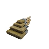 Ensemble de pinceaux à peinture en fibres synthétiques à manche en bois résistant à la corrosion et aux hautes températures, qualité industrielle et bricolage, pour peinture murale