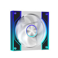 Ventilateur de refroidissement pour boîtier PC AntarcChill ARGB 120 mm PWM RVB adressable avec effet miroir infini pour ordinateur de bureau et processeur de jeu