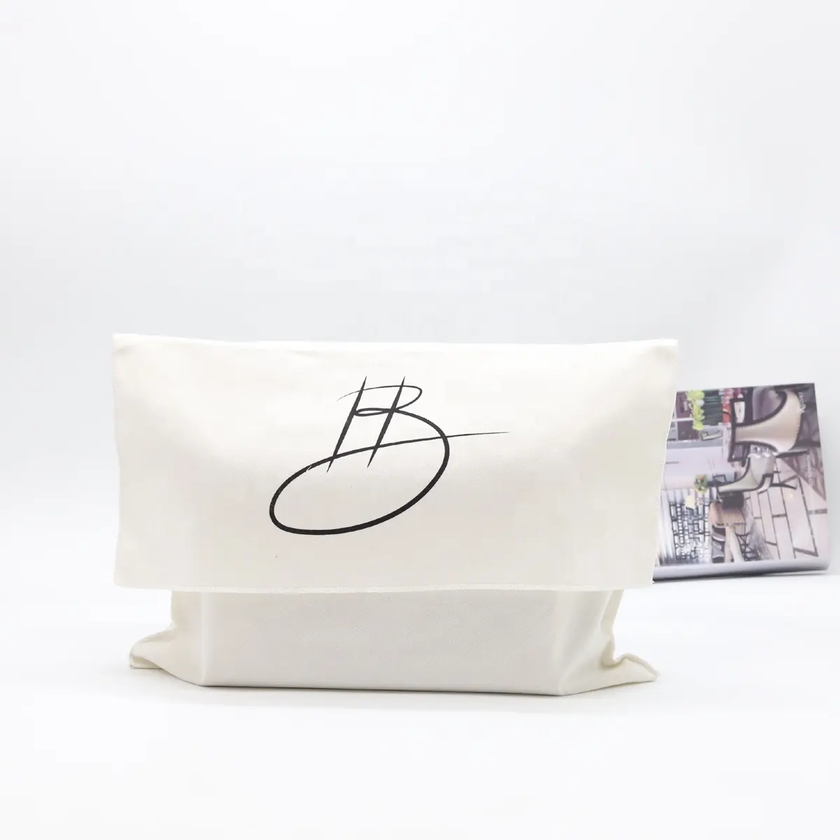 Saco de envelope de sarja de algodão personalizado, bolsa grande para presente, embalagem