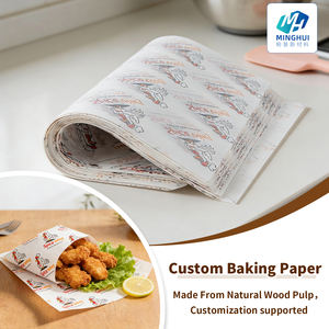 Feuilles de cuisson personnalisées imprimées recto verso 40 g/m², rouleaux perforés résistants, papier de cuisson pour pizza et pâtisserie - Product Image 1