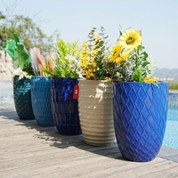 Pots à fleurs décoratifs vintage avec trou de drainage, pot à bonsaï contemporain, pots de jardin classiques