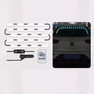 Lumière LED EURS, serpent coloré, flash, étanche IP66, 12V 18W, décoration intérieure de pare-brise arrière de voiture, éclairage intérieur automobile - Product Image 6