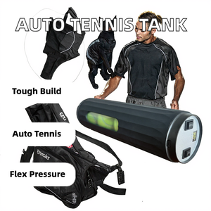 Tanque <span class=keywords><strong>de</strong></span> Presión para Pelotas <span class=keywords><strong>de</strong></span> <span class=keywords><strong>Tenis</strong></span> y Pádel, Totalmente Automático, Ajustable <span class=keywords><strong>de</strong></span> 29psi a 20psi, en Negro, Naranja, Verde y Morado - Product Image 2
