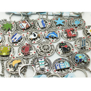 Individuelles Logo Metall Malediven Schlüsselanhänger Ozean Strand Aquarium Mantarochen Souvenir Malediven Schlüsselkette - Product Image 3