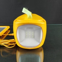 Lanterne solaire d'urgence avec batterie 4500 mAh pour le camping et la maison, double panneau 1,7 W avec kit d'ampoules LED