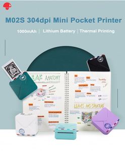 Imprimante thermique portable Phomemo M02S Mini, imprimante de poche pour photos et étiquettes de Noël, compatible iOS, certifiée ROHS, imprimante d'étiquettes portable pour le bureau - Product Image 3