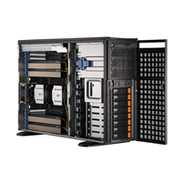 SYS-741GE-TNRT 타워 GPU 서버 듀얼 프로세서 DP 워크스테이션 (최대 4개의 H100 또는 A100 PCIe GPU 탑재)