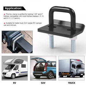 Soportes de Enganche para Remolque en Forma de U de Alta Resistencia, Modificación de Automóviles, Antichoque, Antivuelco, Estabilizador con Gancho de Bloqueo y Tensor - Product Image 2