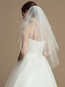 Tela de tul transparente para vestido de boda, 100% nailon, 25gsm