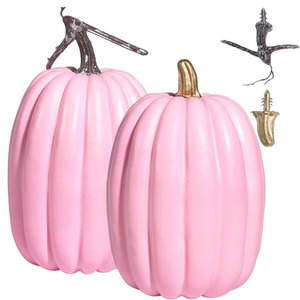 Grands citrons verts décoratifs de 8,5 pouces - 2 citrons verts décoratifs en mousse blanche pour la décoration d'automne - Product Image 1