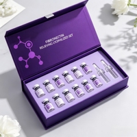 Kit de flacons de peptides avec logo personnalisé, 5 flacons de 2 ml/3 ml/5 ml/10 ml avec étiquettes