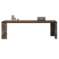 Design italien moderne Table de réunion de luxe Table de bureau de conférence Bureau de PDG Mobilier de bureau