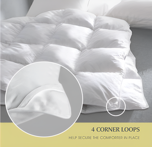Bán buôn sang trọng Polyester điền Comforter tất cả các mùa trung bình ấm áp rắn Trắng 100% bông Bìa Duvet chèn cho khách sạn nhà - Product Image 6