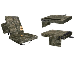 Custom Made Outdoor 2 In 1 Detachable Camouflage Heated Seat <b>Cushion</b> With Backrest For Hunting Garden Chair - Product Image 2