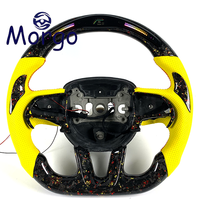 Volant de voiture personnalisé en fibre de carbone véritable pour Dodge Challenger LC / Charger LD SRT Hellcat 6.2L Supercharged HEMI, compatible OEM
