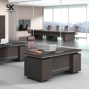 Ceo'su yönetici masa üstü üreticileri OEM Premium ofis mobilya yöneticisi masası ahşap Modern popüler ofis ekonomik tasarım - Product Image 6