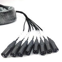 Câble audio multipaire XLR professionnel 8 canaux mâle-femelle pour usine OEM