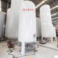 Réservoir de stockage cryogénique d'oxygène liquide de 20 m³ et 8 bars, cuve sous pression Lox, réservoir de stockage cryogénique, usine