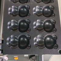 En stock, revêtement antiadhésif, snack commercial, 10 pièces, gaufrier en forme de petit ours, 2000W, machine à gaufres électrique, adorable gaufrier panda