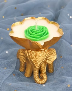 Customized Gold Elephant Metal <b>Tealight</b> <b>Candle</b> Holder New Design For Wedding Party Table Home Decor Decoration Centerpiece - Product Image 2