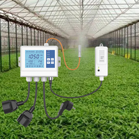 Contrôleur de CO2 pour Champignons, Système Hydroponique Contrôleur de CO2 pour Champignons Cultiver avec Contrôleur de Température et d'Humidité Capteur NDIR