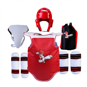 Ensemble d'équipements de protection Taekwondo, boxe, MMA, kickboxing : Cible d'entraînement, Armure de protection, Protège-poitrine, Protège-tête, Protège-tibias - Product Image 1