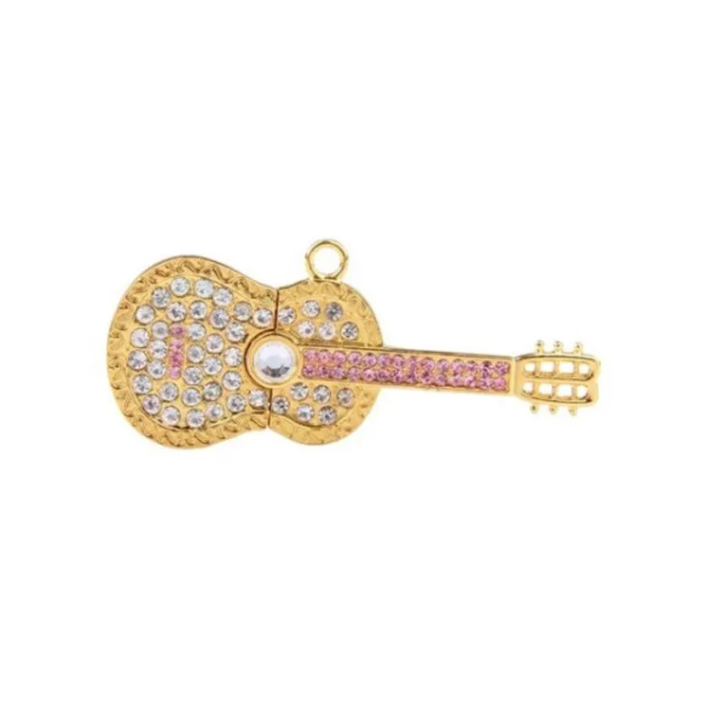 Guitar Shape USB Flash Stick USB Jewelry Flash Memory USB Necklace 8GB