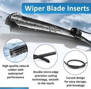 Lames d'<span class=keywords><strong>essuie</strong></span>-<span class=keywords><strong>glace</strong></span> arrière sans armature Younglook pour fabricants, largeur 6 mm, en caoutchouc, pour Getz, Suburban, Cruze - Product Image 2