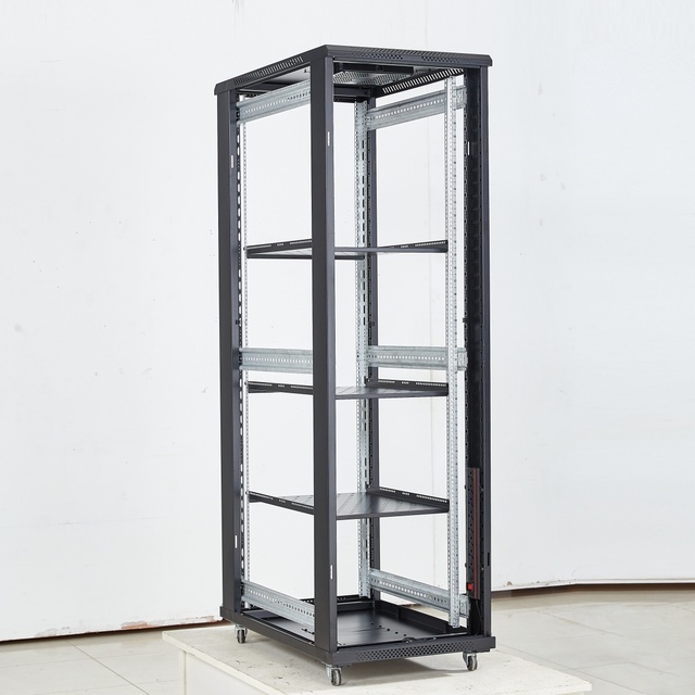 27U Easy-Packing Wall Mount Open Rack 42U/22U/27U/12U/15U Metal Server Rack for Outdoor Data Center Use in Stock