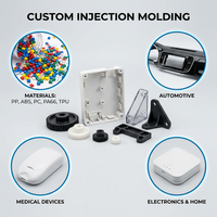 Casing Mesin Plastik ABS Berisi Serat Tahan Lama, Dicetak Injeksi untuk Peralatan Generator - Kustom OEM Merek Runpeng ISO9001