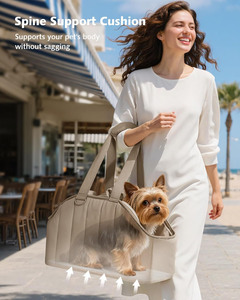 Dog Soft-Sided Carrier Bag Luxury Pet Sling Handbag Outdoor Tote Pet <b>Pack</b> Cat Travel Handbag with Pockets Dog Carrier Bag - Product Image 2