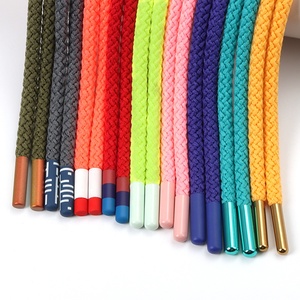 2024 nouveau Design mat cordon rond <span class=keywords><strong>Aglet</strong></span> avec rayure Logo impression personnalisé chaussures dentelle conseils lacet <span class=keywords><strong>aglet</strong></span> métal <span class=keywords><strong>aglet</strong></span> - Product Image 1