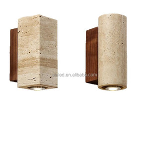 Lampe murale intérieure en pierre de style nordique créatif, pierre de pavé crème, lampe murale intérieure pour salon, lampe murale design pour chambre - Product Image 1
