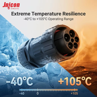 Connecteur d'alimentation circulaire haute intensité Jnicon M40 5 broches 150A 600V, étanche IP67, robuste, pour usage industriel