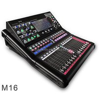 Console de mixage audio numérique 16 canaux M16, en plastique, sans fil, compatible Windows/PC/Android/iOS, écran tactile TFT 7 pouces (1024x600)