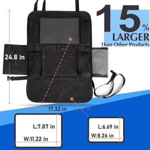 Organisateur de siège arrière de voiture QSP166 <span class=keywords><strong>Oxford</strong></span> avec support pour tablette tactile, ajustement universel, sac de rangement de voyage, design professionnel - Product Image 4