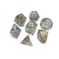 Jeu de dés polyédriques personnalisés à diffusion de fumée pour jeux de société