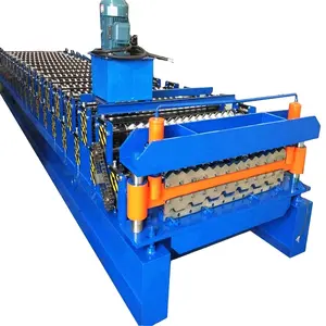 Double Deck Color Steel Corrugated Ibr And Iron Roof Sheet Making Roll Machine