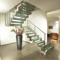 Escalier pliant en acier et bois Prima pour salon de villa, usage intérieur - Design moderne, sûr, écologique et durable