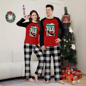 Completo Invernale Stile Coreano per Genitori e Figli, Tutina Natalizia per Neonati con Stampa Auto sulla Montagna Innevata, <span class=keywords><strong>Pigiama</strong></span> Morbido in Poliestere per Genitori e Bambini 2024 - Product Image 3