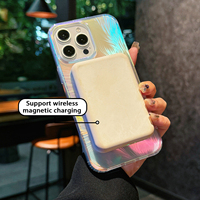 Mode galvanoplastie TPU PC beaux designs étui de téléphone magnétique fort pour iPhone 16 Pro Max 15 Plus couverture mobile pour divers